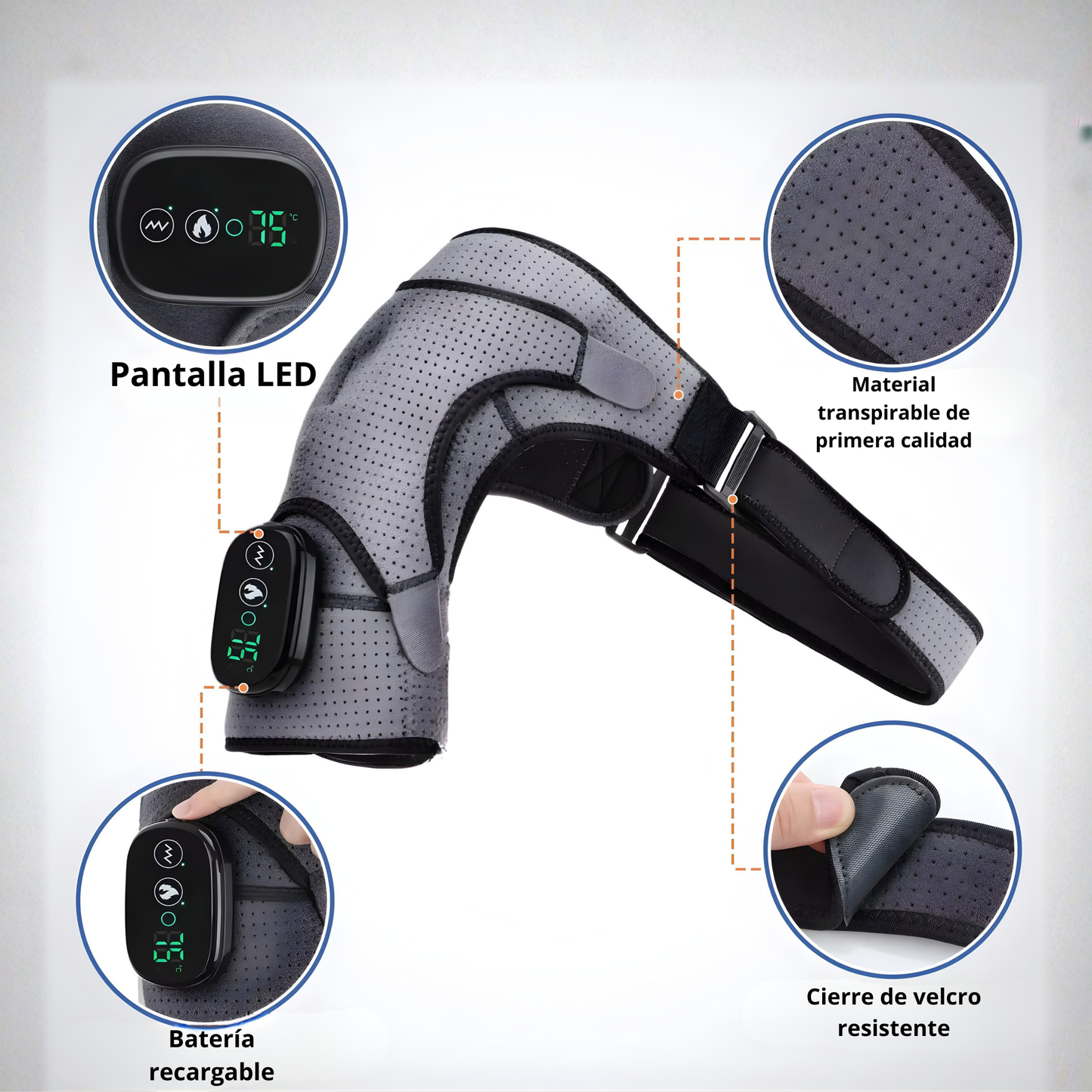 Cinturón de masaje eléctrico para hombros
