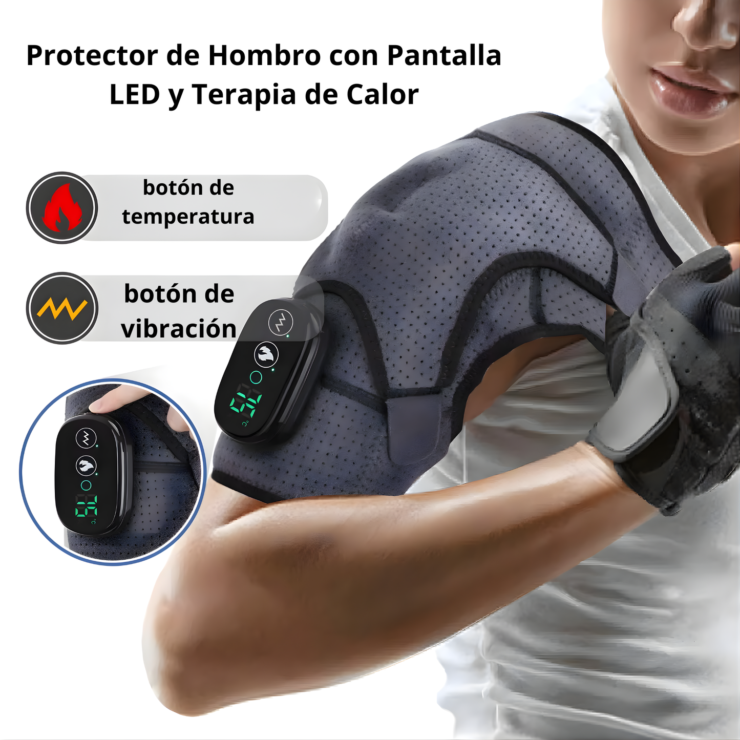 Cinturón de masaje eléctrico para hombros